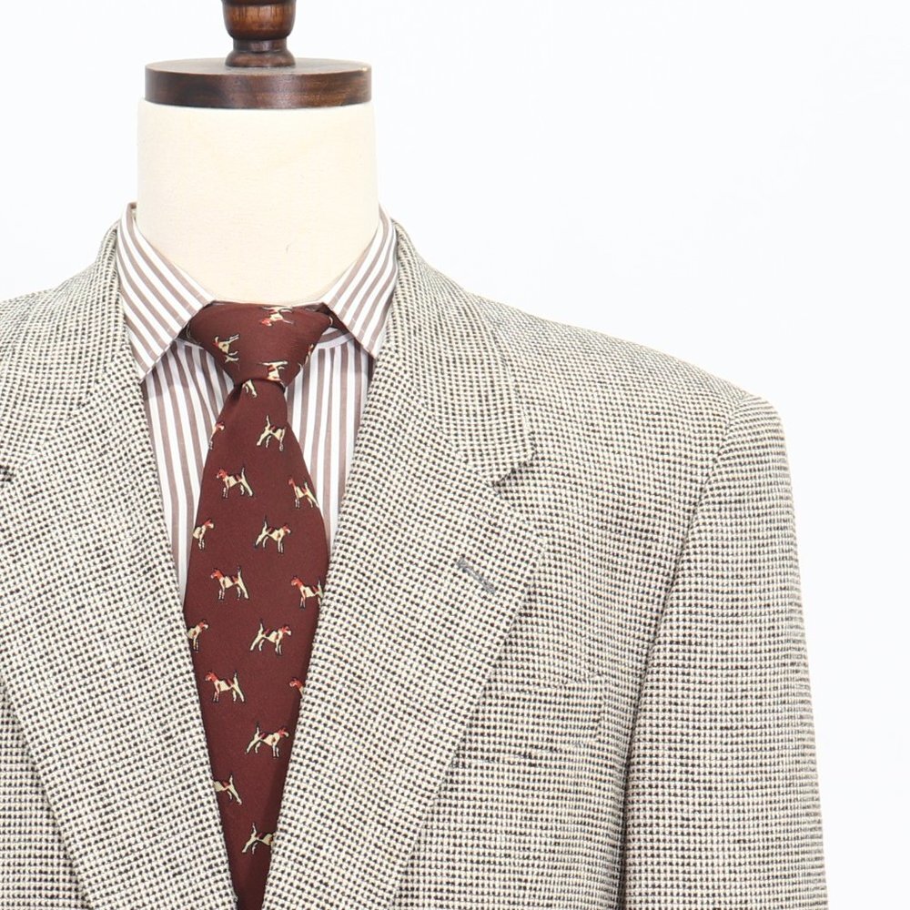 Pal Zileri 42L Beige Solid 2-Button Sport Coat Blazer Jacket O599 - Picture 5 of 11